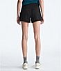 Color:TNF Black - Image 2 - Aphrodite Herringbone Stretch Woven Wide Elastic Drawstring Waist Pocketed Shorts