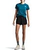 The North Face Aphrodite Herringbone Stretch Woven Wide Elastic Drawstring Waist Pocketed Shorts, Color:TNF Black - Image 4