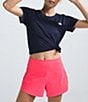 Color:Radiant Poppy - Image 5 - Arque 3#double; Pull-On Split Side Shorts