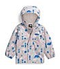 The North Face Baby 3-24 Months Long Sleeve Antora Printed Hooded Rain Jacket, Color:Moonstone Grey Multi - Image 1