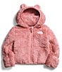 Color:Shady Rose - Image 1 - Baby Newborn-24 Months Long Sleeve Baby Bear Micro-Fleece Hoodie Jacket