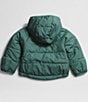 Color:Dark Sage - Image 2 - Baby Newborn-24 Months Long Sleeve Reversible Perrito Hooded Jacket