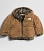Color:Utility Brown Camp Texture/Small Print - Image 3 - Baby Boys Newborn-24 Months Reversible Mt. Chimbo Full-Zip Hooded Jacket