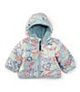 The North Face Baby Girls Reversible Shasta Full-Zip Hooded Ski Jacket, Color:Muted Pine Folk Floral - Image 1