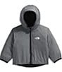 The North Face Baby Reversible Perrito Hooded Jacket, Color:TNF Black/Smoked Pearl - Image 2
