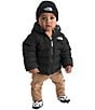The North Face Baby Reversible Perrito Hooded Jacket, Color:TNF Black/Smoked Pearl - Image 4