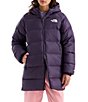The North Face Big Girls Glacier Hydrenalite Down Hooded Jacket - Image 1