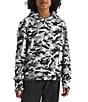 The North Face Big Boys Evolution Pullover Camo Print Hoodie, Color:Smoked Pearl TNF Camo Small Print - Image 1