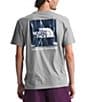Color:TNF Medium Grey Heather/Lightning - Image 1 - Box NSE Short Sleeve Lightning Print Heathered T-Shirt