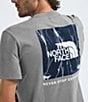 Color:TNF Medium Grey Heather/Lightning - Image 2 - Box NSE Short Sleeve Lightning Print Heathered T-Shirt