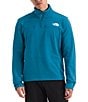 The North Face Cedar Trail Grid Long Sleeve 1/4 Zip Fleece Pullover, Color:Dusk Blue - Image 1