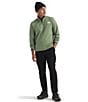 The North Face Cedar Trail Grid Long Sleeve 1/4 Zip Fleece Pullover, Color:Bark Mist - Image 4