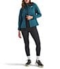 The North Face Cedar Trail Texture Grid Fleece Stand Collar Zip Front Jacket, Color:Space - Image 4