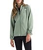 The North Face Cedar Trail Texture Grid Fleece Stand Collar Zip Front Jacket, Color:Slate Moss - Image 1