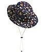Color:Summit Navy Hand Tied Fly Print - Image 2 - Class-V Hand Tie Fly Printed Brimmer Hat