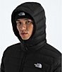 The North Face Classic Down Long Sleeve Hooded Jacket, Color:TNF Black - Image 4