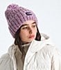 The North Face Cozy Chunky Cabin Beanie, Color:Lite Lilac/Peak Purple/Eternal Purple/TNF Red - Image 3