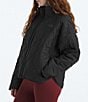 The North Face Diamond Quilt Peak Insulated Zip Front Jacket, Color:TNF Black - Image 3