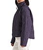 The North Face Diamond Quilt Peak Insulated Zip Front Jacket - Image 3