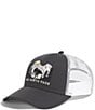 The North Face Embroidered Mudder Trucker Hat, Color:TNF White Asphalt Grey Bear Graphic - Image 1