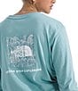 The North Face Evolution Box Fill Long Sleeve Graphic Tee, Color:Blue Eclipse - Image 3