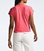 Color:Volcanic Red - Image 2 - Evolution Crew Neck Short Sleeve Slim Fit Tee Shirt