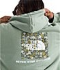 The North Face Evolution Floral Box NSE Graphic Pullover Hoodie, Color:Slate Moss - Image 3