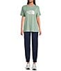 The North Face Evolution Half Dome Oversize Graphic Crew Neck Short Sleeves Tee, Color:Slate Moss/TNF White - Image 6