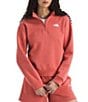 The North Face Evolution Half Zip Mock Stand Long Sleeve Pullover, Color:Mars Dust - Image 1