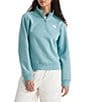 The North Face Evolution Half Zip Mock Stand Long Sleeve Pullover, Color:Blue Eclipse - Image 1