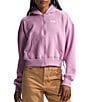 Color:Mineral Purple - Image 1 - Evolution Hooded Ribbed Cuff Sleeve Kangaroo Pocket Front Zip Hoodie