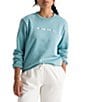 The North Face Evolution Proud Crew Neck Long Sleeves Graphic Pullover, Color:Blue Eclipse - Image 1