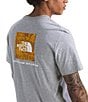 The North Face Evolution Regenerative Ink Box NSE Heathered Short Sleeve T-Shirt, Color:TNF Pale Grey Heather/Summit Gold - Image 3