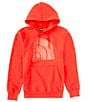 Color:Fiery Red Tonal - Image 1 - Fleece Jumbo Half Dome Pullover Hoodie