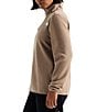 The North Face Glacier Fleece Stand Collar Contrast Trim Pullover Jacket - Image 3