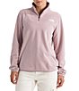 The North Face Glacier Fleece Stand Collar Contrast Trim Pullover Jacket - Image 1