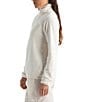 The North Face Glacier Fleece Stand Collar Contrast Trim Pullover Jacket - Image 4