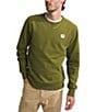Color:Forest Olive - Image 1 - Heritage Patch Rib Hem Pullover Sweatshirt