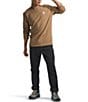 Color:Utility Brown/TNF White - Image 3 - Heritage Patch Rib Hem Pullover Sweatshirt