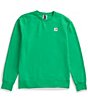 Color:Optic Emerald - Image 4 - Heritage Patch Rib Hem Pullover Sweatshirt