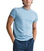 Color:Steel Blue Heather - Image 1 - Heritage Patch Short Sleeve Heathered T-Shirt