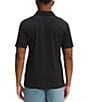 Color:Black - Image 2 - Knit Short Sleeve Wander Polo Shirt