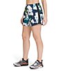 Color:Summit Navy Abstract Floral - Image 3 - Ladies Abstract Floral Print Elevation Shorts