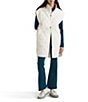 The North Face Large Diamond Peak Oversized Insulated Zip Front Vest, Color:White Dune - Image 4