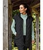 The North Face Large Diamond Peak Oversized Insulated Zip Front Vest, Color:TNF Black - Image 13