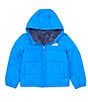 Color:Optic Blue - Image 5 - Little Boys 2T-7 Long-Sleeve Mt. Chimbo Solid Reversible Hooded Jacket