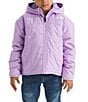 The North Face Little Kids Reversible Shasta Full Zip Hooded Jacket, Color:Lite Lilac - Image 1