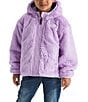 The North Face Little Kids Reversible Shasta Full Zip Hooded Jacket, Color:Lite Lilac - Image 2