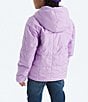 The North Face Little Kids Reversible Shasta Full Zip Hooded Jacket, Color:Lite Lilac - Image 3