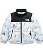 The North Face Little Kids Printed 1996 Retro Nuptse Jacket - Image 1